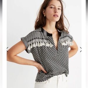 Madewell x Cecilie Copenhagen Tassled Helene Top